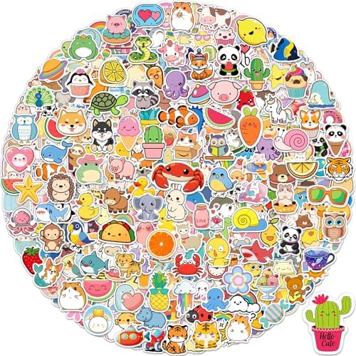 600 Pcs Stickers for Kids, Cute Vinyl Waterproof Stickers for Water Bottle | Treasure Box Toys for Classroom Prizes, Teacher Back to School Supplies Gifts, Sticker Pack for Girls Teens, Party Favors