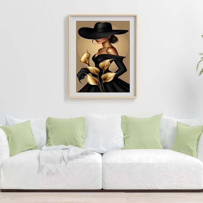 Mosaflare Elegant Lady Diamond Painting Kits for Adults 12x16 Inch