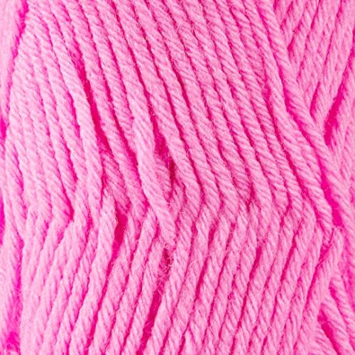 S Sensy Roving-Premium Acrylic&Wool #5 Bulky Yarn 5 Skein Neon Pink 131yds
