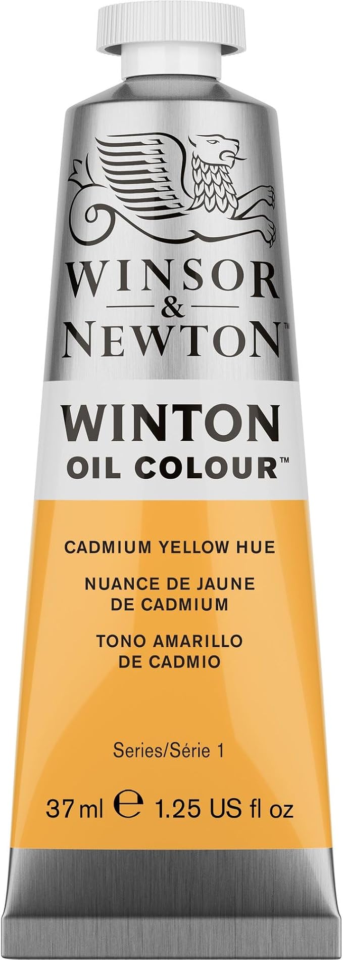 Winsor & Newton Winton Oil Color, 37ml Tube, Cadmium Yellow Hue | High-quality pigments, Durable, Lightfast, Permanent, Uniform Consistency, Great Pigment Load