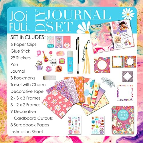 JOiFULi DIY Journal Set for Girls Gifts Ages 8 9 10 11 12 13 Years Old and Up (Pack of 2)