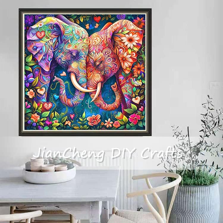 Diamond Art Kits for Adults, Elephant Diamond Art Painting Kits for Adults