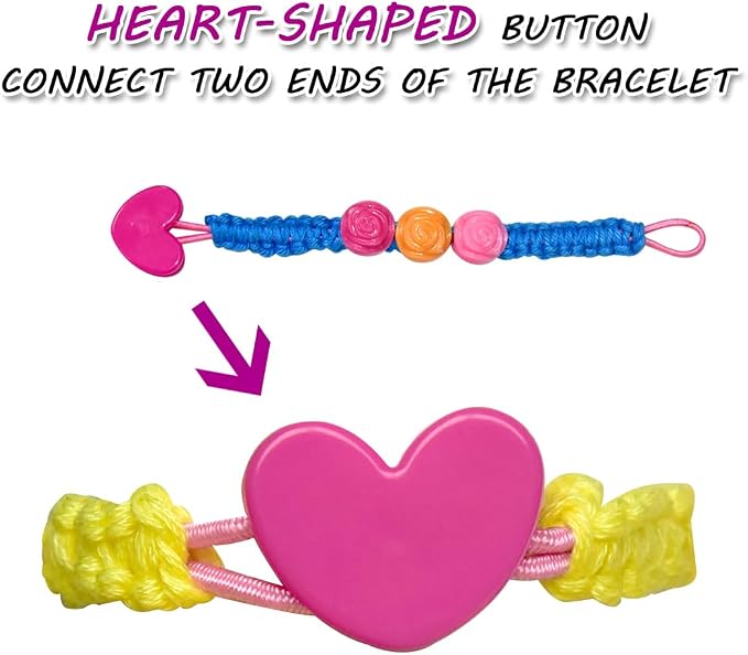 QCZKB Friendship Bracelet String 102 Skeins Fashionable Rainbow Color Embroidery Floss Cross Stitch Embroidery Thread Bracelet Yarn, Craft Floss with Beads，Tool kit