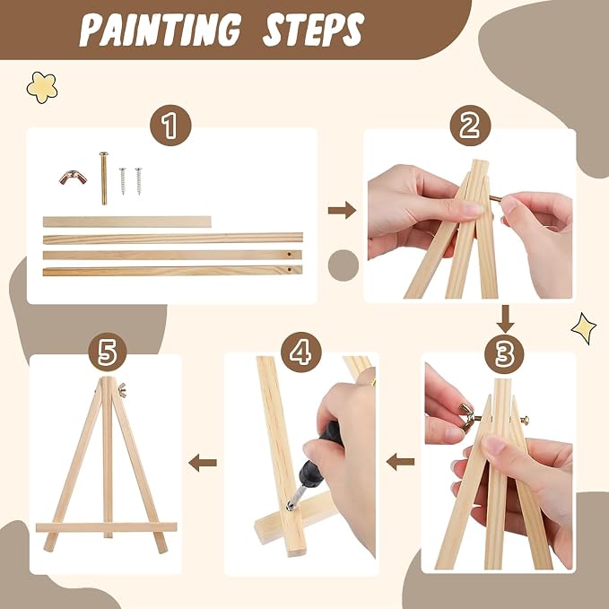 XTCIXAL 3 Pack Paint by Numbers Kit for Adults, Halloween, 8x12 Inch | Paint by Number for Adults Beginner, Framed Canvas, Included Easel and Gifts Box, Fun and Relaxing, Home Wall Decor