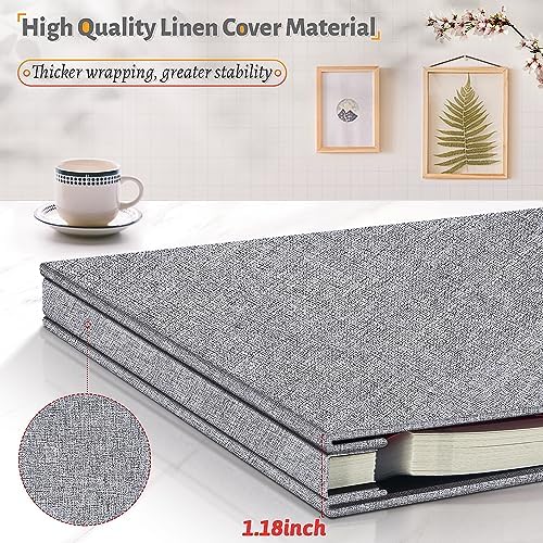 Artfeel Photo Album Self Adhesive Scrapbook,Large Photo Book for 4x6,5x7,8x10 Pictures,DIY Album for Baby Wedding Family Travel Birthday,with Metallic Pen and Scraper