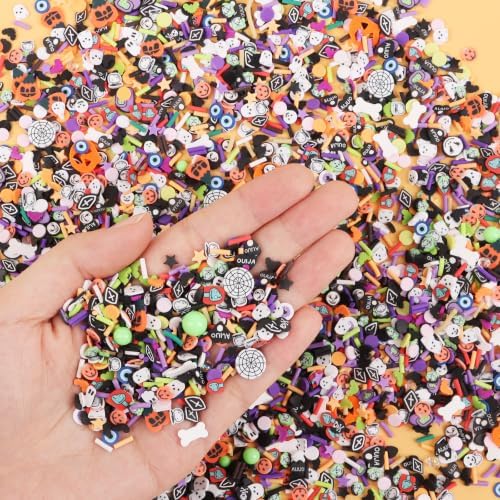 DIYASY 180g Fake Halloween Sprinkles, 6.35oz Non-Edible Polymer Clay Slices