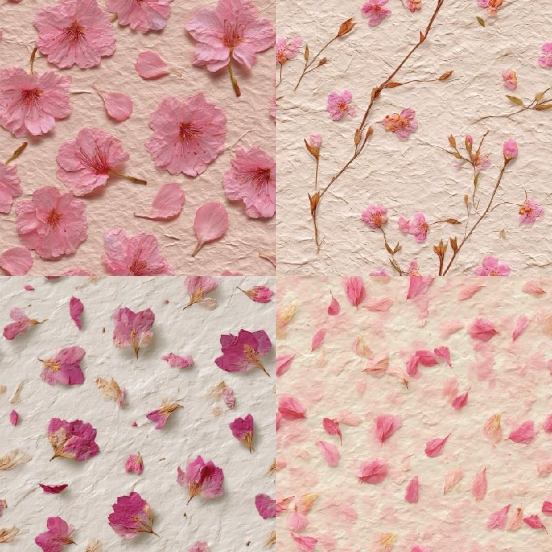 Pink Spring Scrapbook Paper Pad Ping Floral Patterned Paper 6×6,24 Sheets Single-Sided Scrapbooking CardStock Papers Pad for Holiday Cardmaking DIY Origami Journaling.