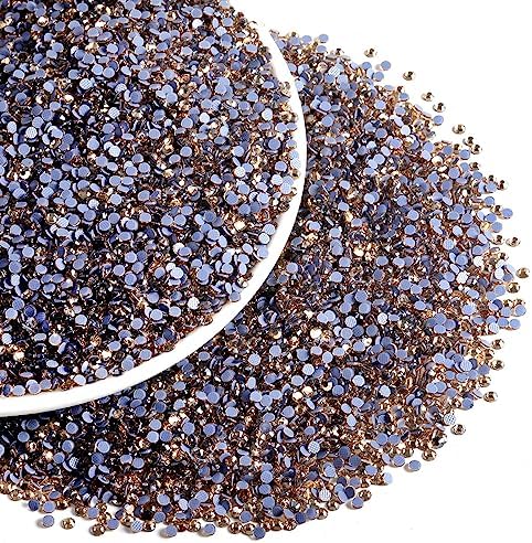 Beadsland Hotfix Rhinestones Bulk, Golden Shadow, SS16, 14400pcs