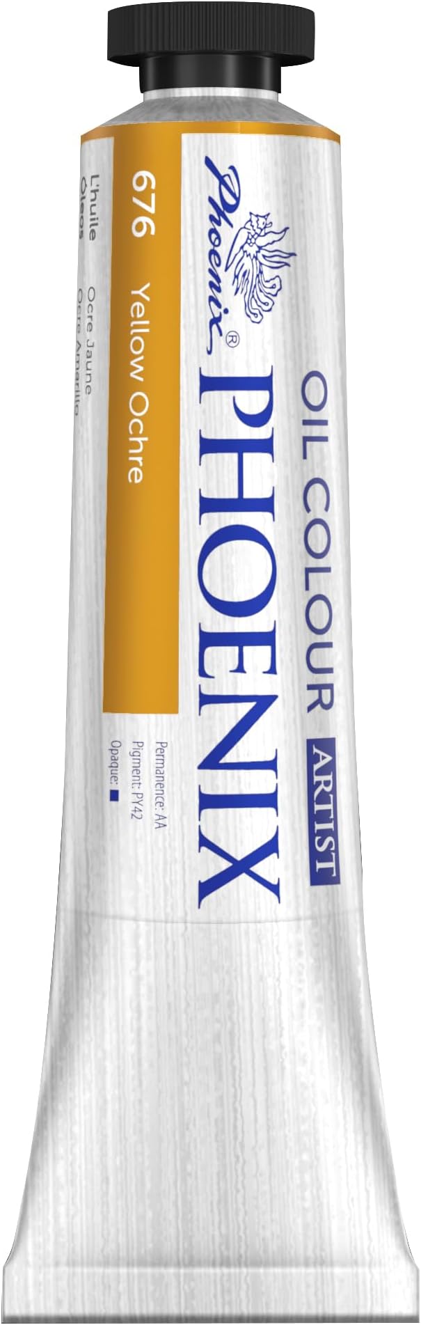 PHOENIX Yellow Ochre Oil Paint - 200ml / 6.75 Fl oz | Single Large Tube, Artist Quality, Oil Based, For Professionals