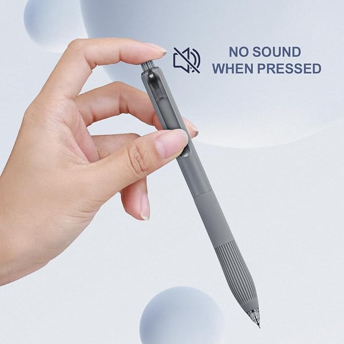 Linbsunne Gel Pens, 0.5mm Black Ink Pens Quick Dry, 12-count