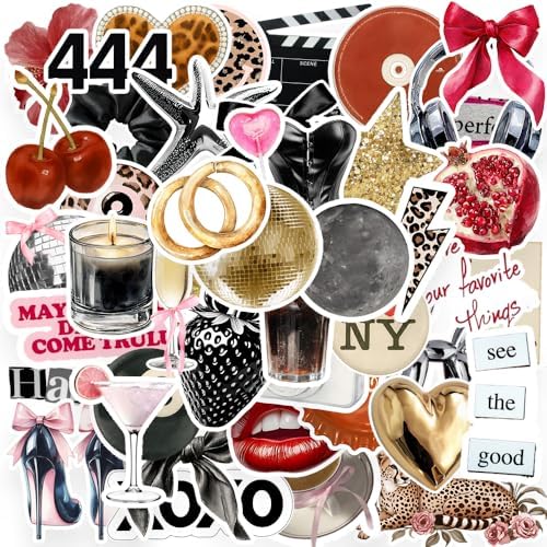 100PCS Y2K Stickers,Cool Girl Aesthetic Stcikers Decals,Waterproof Vinyl Stickers for Water Bottles Laptop Scrapbook