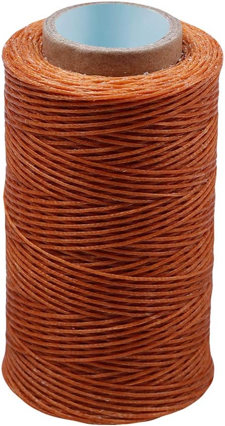 284Yards Leather Sewing Waxed Thread, 0.8mm Waxed Thread for Bookbinding | Waxed Thread for Bookbinding, Upholstery Thread Heavy Duty, Wax String for Leather Craft DIY/Bookbinding/Shoe Repairing