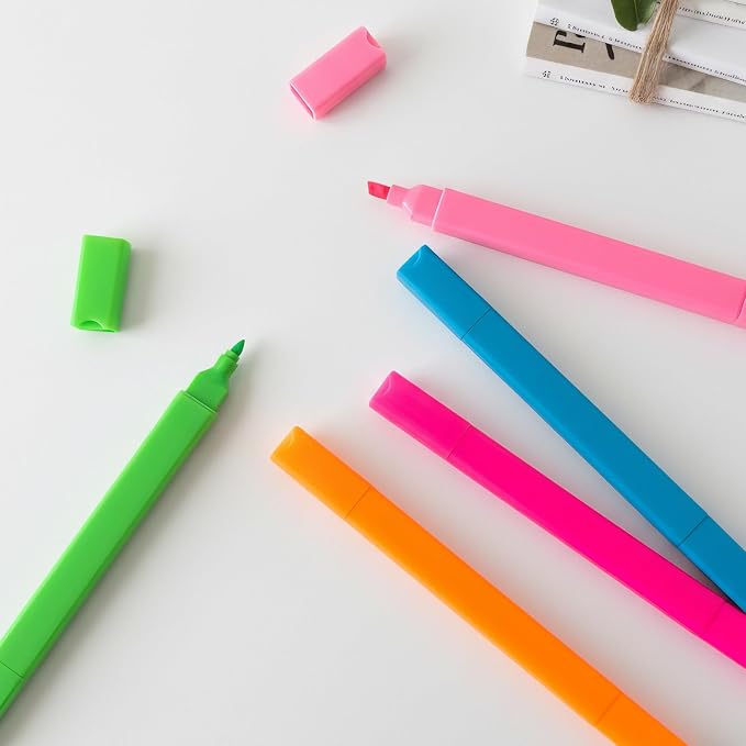konket 12pc Bible Highlighters And Pens No Bleed Cute Highlighter For Journaling, Candy Cute Pastel Highlighter