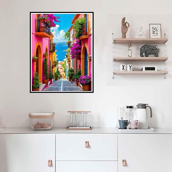 Yunruily Adult Paint by Numbers Landscape-Paint by Numbers Kits for Adults,Canvas Paint by Numbers for Adults for Gifts Home Wall Decor(16x20inch)