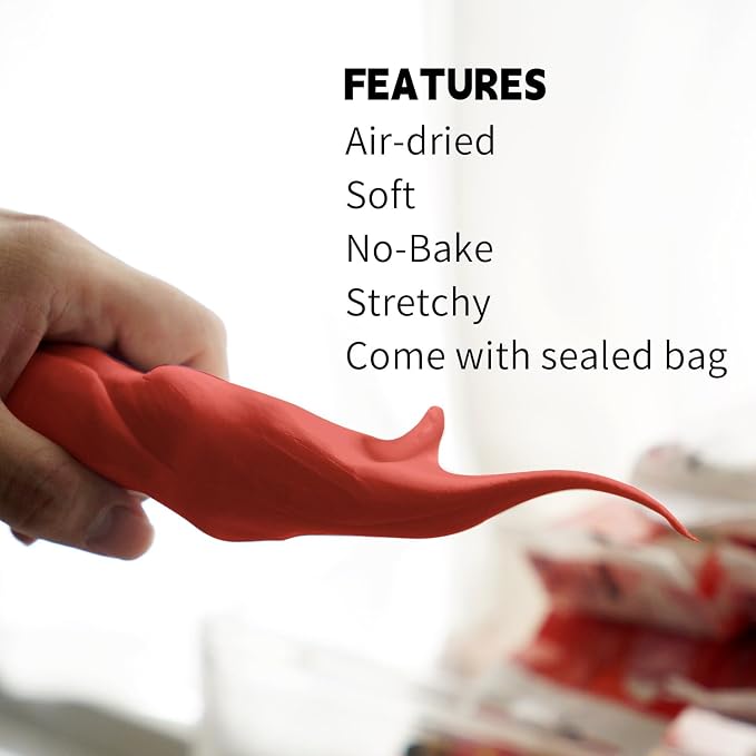 Air Dry Clay Lightweight, Flexible Modeling Clay for Adults Arts and Crafts