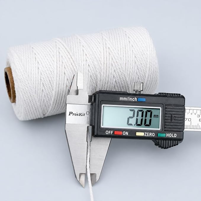 G2PLUS 2MM White String, 328 Feet Cotton Bakers Twine for Craft & Cooking | 100% Cotton,for Gift Wrapping, Meat Trussing, DIY Craft Projects