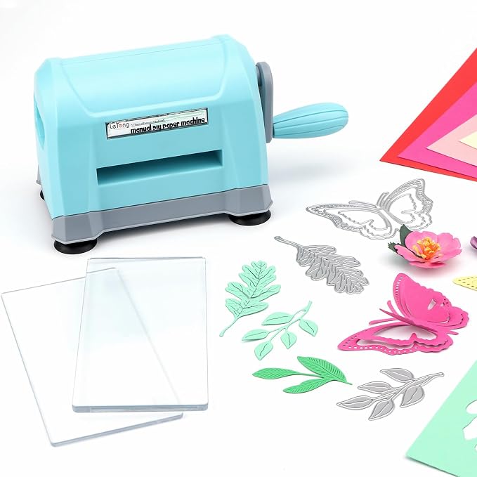 BAOFALIMini Manual Die Cutting Machine; Portable Die Cut and Embossing Machinefor DIY Die Cutting Embossing Paper Card Craft Scrapbooking Dies Cutter Photo Album Decorative Craft Scrapbooking Supplies
