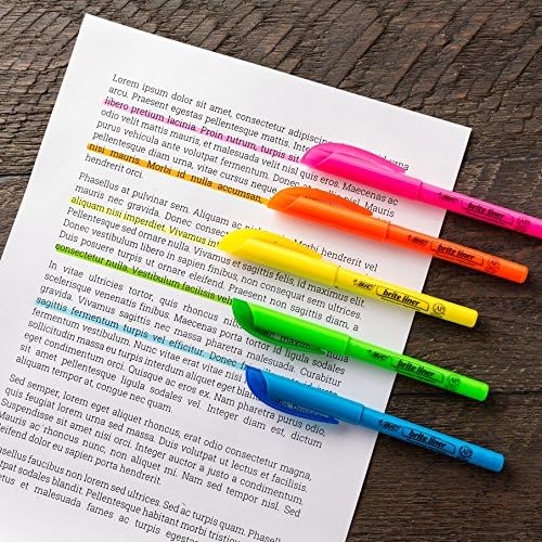 BIC Brite Liner Highlighters, Chisel Tip, 12-Count Pack of Orange Highlighters, Ideal Highlighter Set for Organizing and Coloring (Pack of 3)
