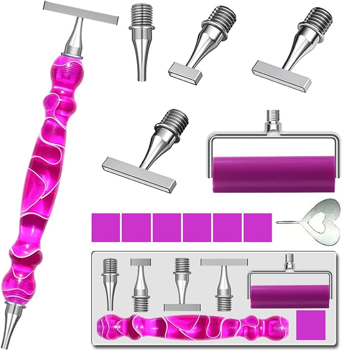 LEIYULY 13 PCS Thin Diamond Art Pens, Ergonomic Diamond Art Accessories