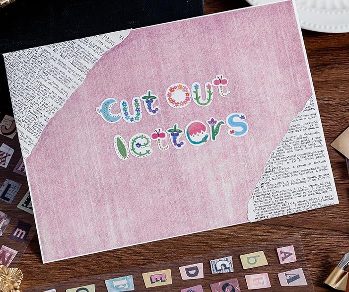 Letter Stickers 1388PCS Alphabet Sticker Scrapbook Supplies (Set A 1388PC)