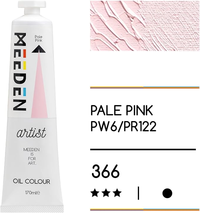 MEEDEN Artist Grade Oil Paint: Pale Pink - 170ml/5.7oz Tube | Professional Art Paints and Supplies for Canvas Painting