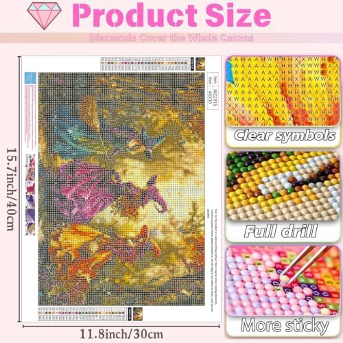 XUCNWL Diamond Art Kits for Adults,Forest Witch Diamond Painting