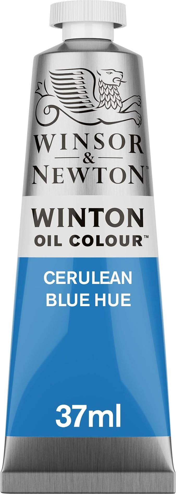 Winsor & Newton Winton Oil Color, 37ml Tube, Cerulean Blue Hue | High-quality pigments, Durable, Lightfast, Permanent, Uniform Consistency, Great Pigment Load