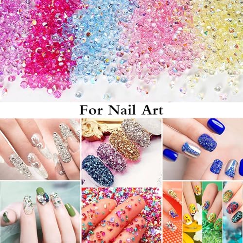 9 Box Rhinestone Glitter, 15000Pcs 3.2oz/90g 3mm Chunky Flakes Sequins Gravel for Epoxy Resin Craft Supplies Nail Art DIY G012