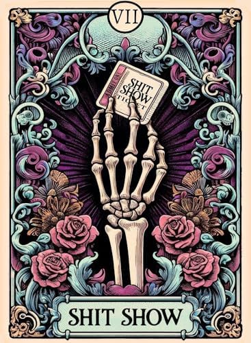 GOUOYANA Paint By Numbers Kit for Adults-Skull THE Show Funny Canvas | Adult Paint by Number Kits on Canvas for Painting DIY Skull THE SHOW Painting Art by Numbers for Home Wall Art Gift 12X16in