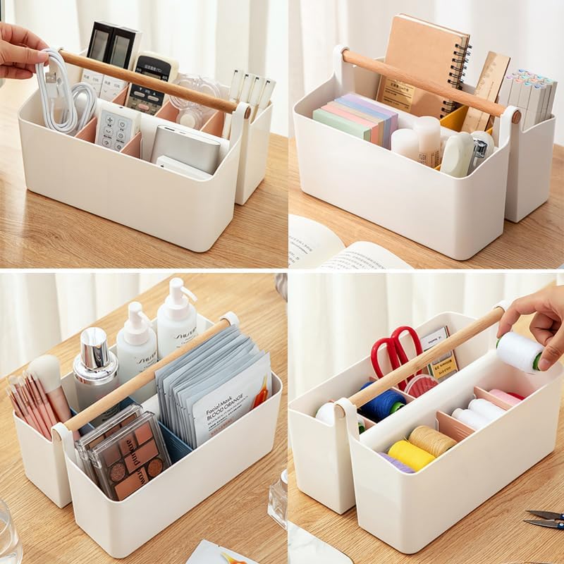 Art Supply Caddy Organizer with Handle,Teacher Tool Storage with Divider