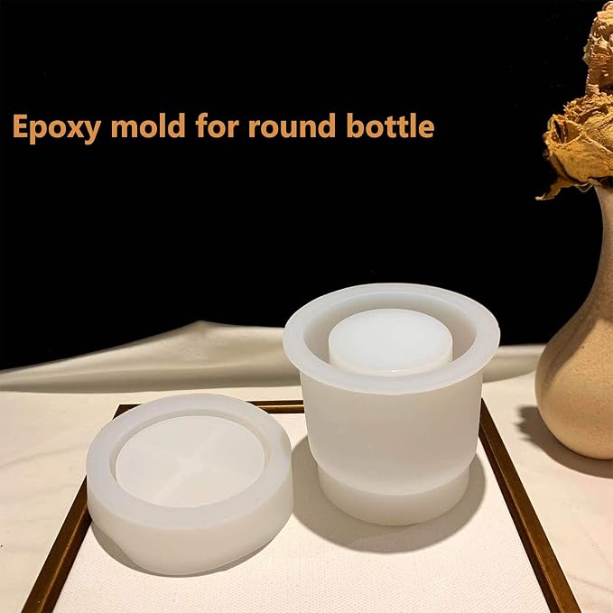 MOUGIGI Resin Molds - Bottle & Jewelry Box Molds for DIY Resin Decoration