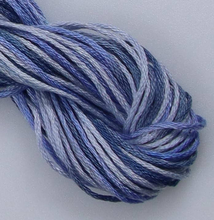 KCS Big skeins of 25 Meters Size 25 Color Variegated Cross Stitch Stranded Threads,6 skeins,4235