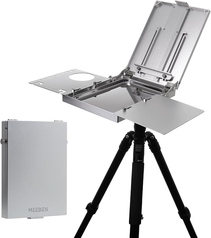 MEEDEN Plein Air Easel for Painting: Aluminum Alloy Sketchbox Easel