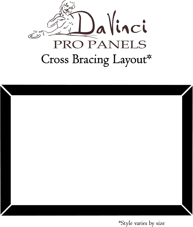 Da Vinci Pro Ultra Smooth Gesso Panels 2"" Panel (Single) 3x6-12 Pack