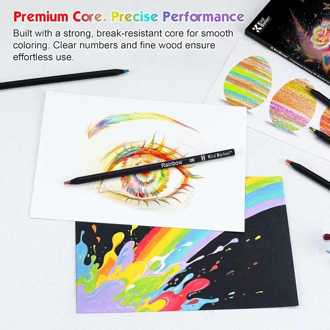 Art Supplies 12 Rainbow Colored Pencils, Teen Girl Gifts Trendy Stuff, Multicolored Cool Stuff Fun Art Pencil Teen Girl Gifts Trendy Stuff