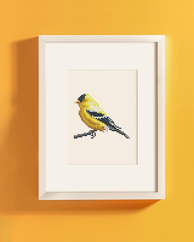 PeakLuv Small Diamond Art Kits Birds Mini Diamond Painting Kits for Adults