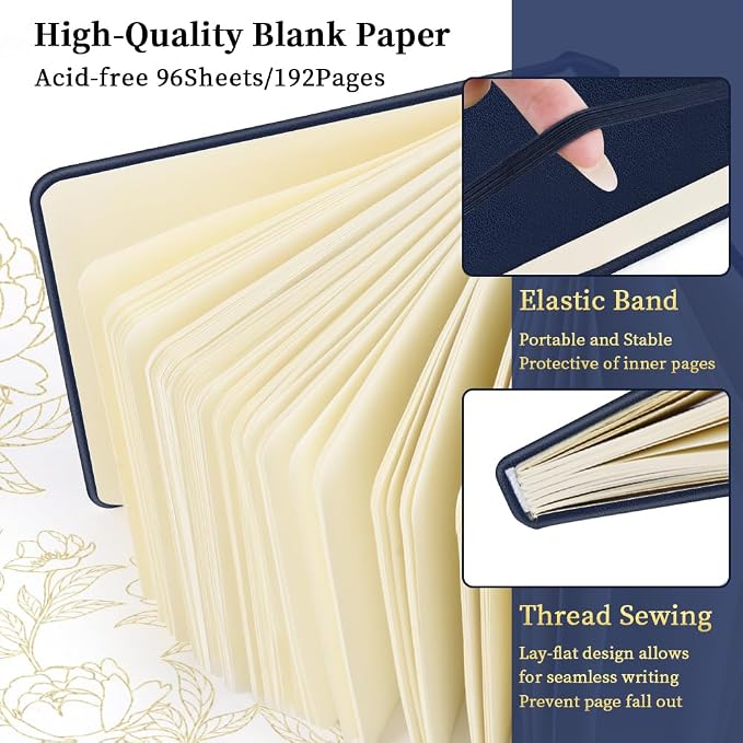 5x5 Pocket Sketch Book,80gsm Hardcover Art Sketchbook for Drawing Journal