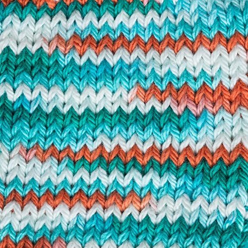 Lily Sugar'n Cream Cotton Cone Yarn, 14 oz, Ahoy Ombre, 1 Cone