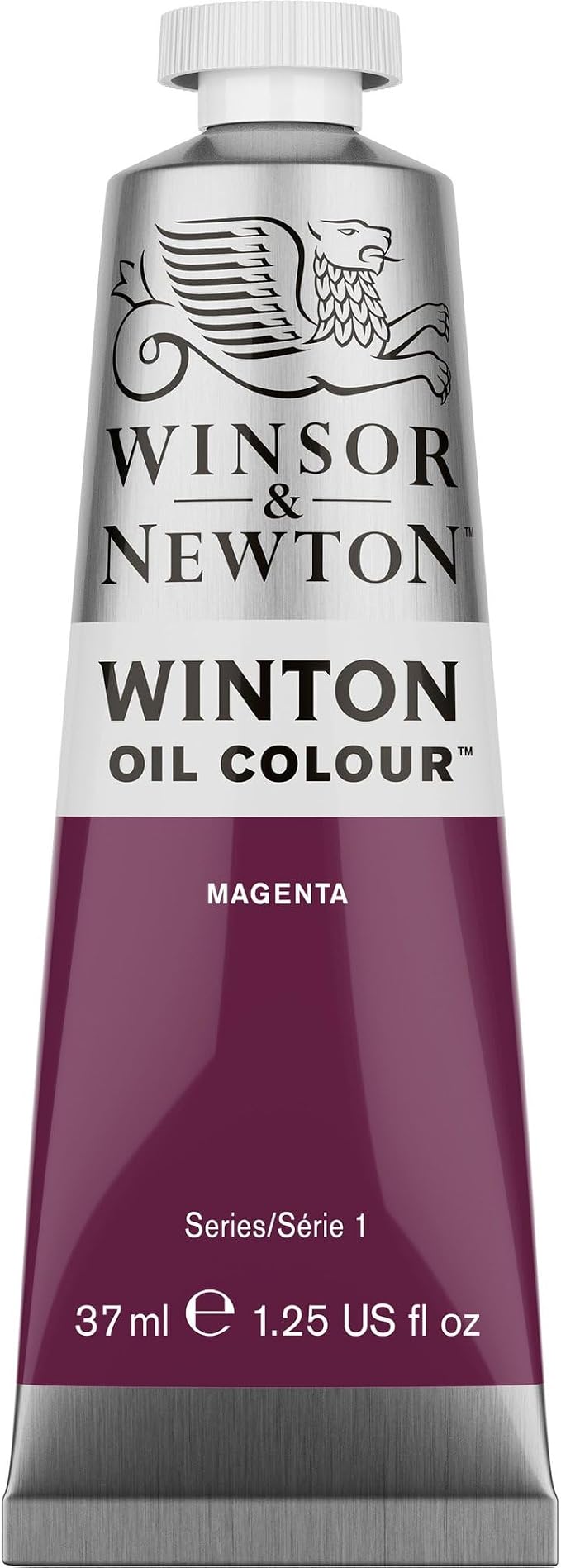 Winsor & Newton Winton Oil Color, 37ml Tube, Magenta | High-quality pigments, Durable, Lightfast, Permanent, Uniform Consistency, Great Pigment Load