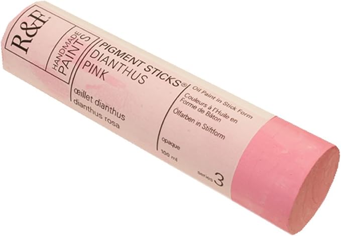 R&F Handmade Paints - Professional Oil Pigment Stick, Dianthus Pink, 100 ml