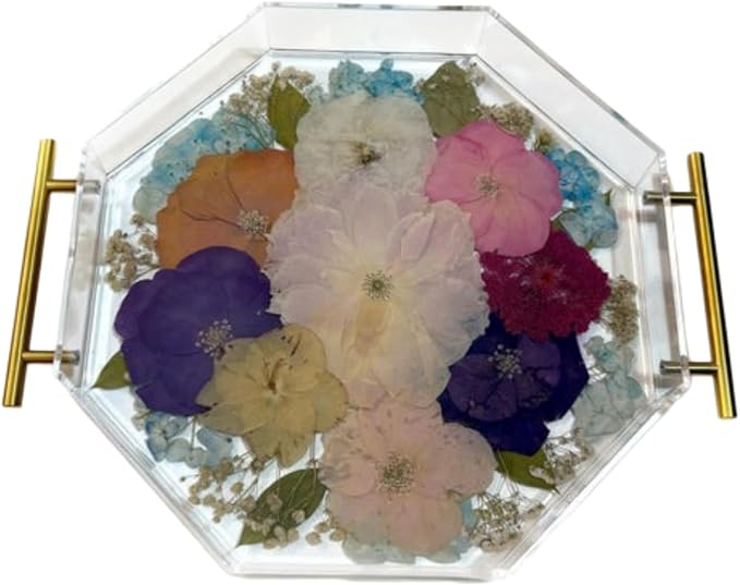 2 Pcs Large Silicone Molds for Resin 9 inch 7inch Hexagon Silicone Molds, Hexagon Deep Resin Mold for Epoxy Resin, Silicone Molds for Flowers Bouquet Preservation