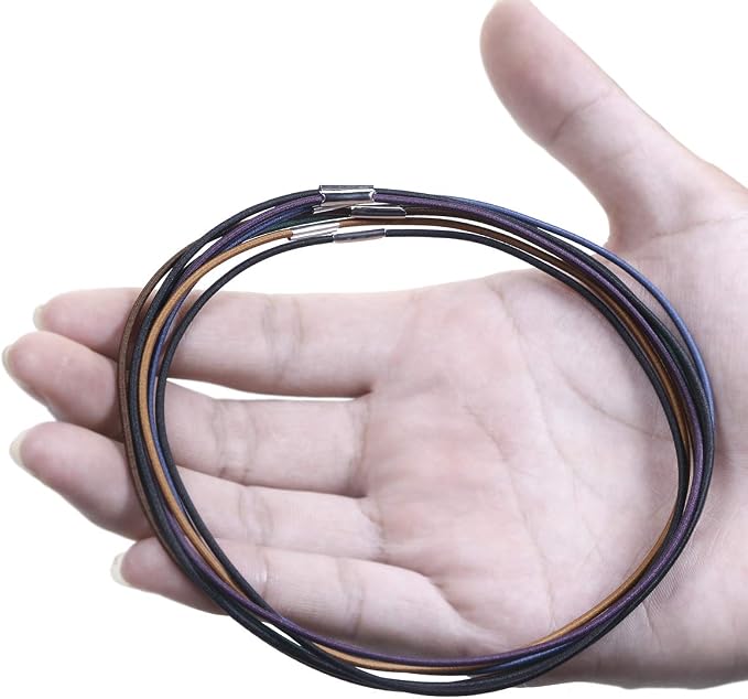 Mini Skater 7 Random Color Notebook Elastic Spring Bands Connecting Insert Refill Replacement Strap Bands Accessories for Travel Journal, 7Pcs