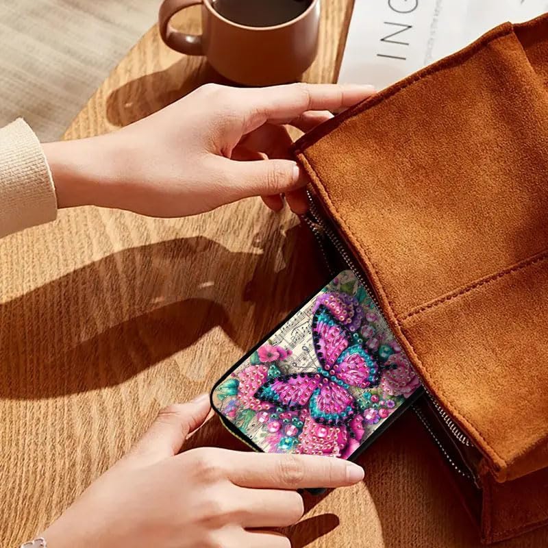 DDGYP 2PCS DIY Diamond Painting Wallet Making Kit,3.14 * 4.33 * 0.98in