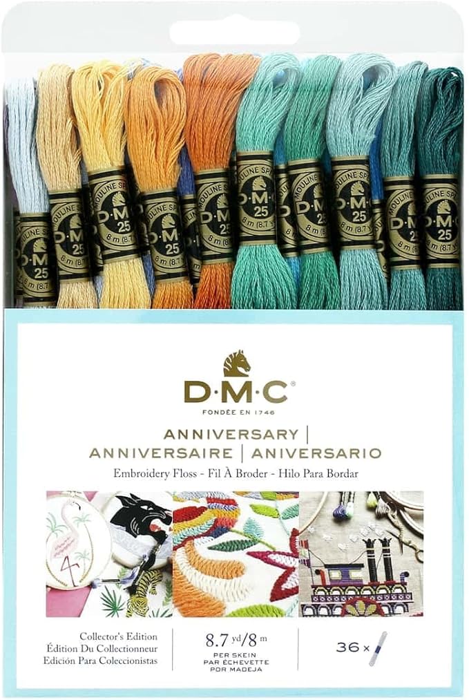 DMC Embroidery Floss Anniversary Collection Pack - 8.7 Yards - 36 Skein