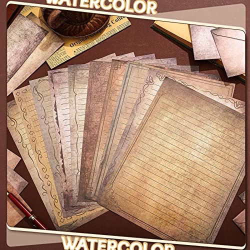 Taobary 160 Pack Stationery Paper Set,Vintage,8.5 x 11 Inch