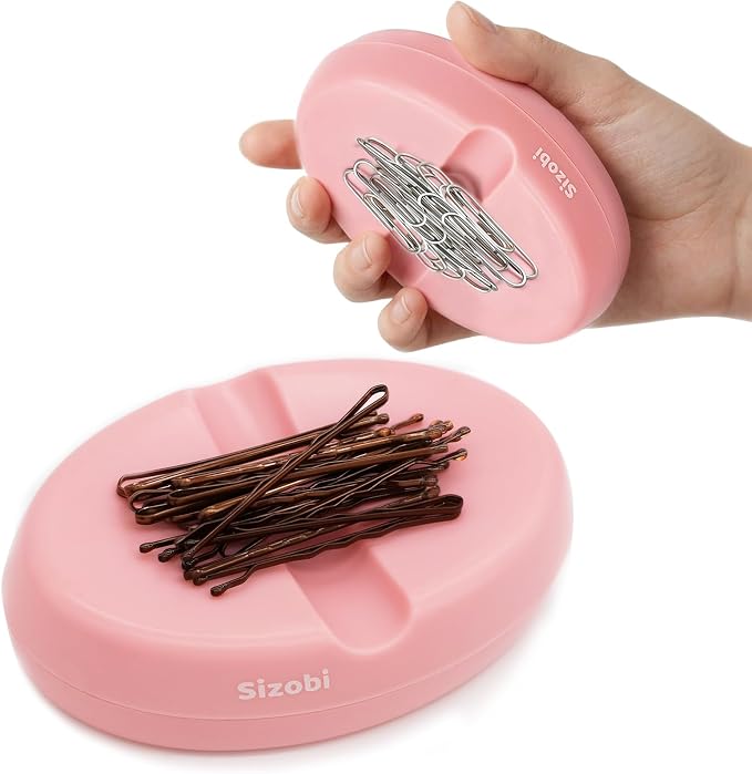 Sizobi Magnetic Bobby Pin Holder,Magnetic Pin Cushions for Sewing