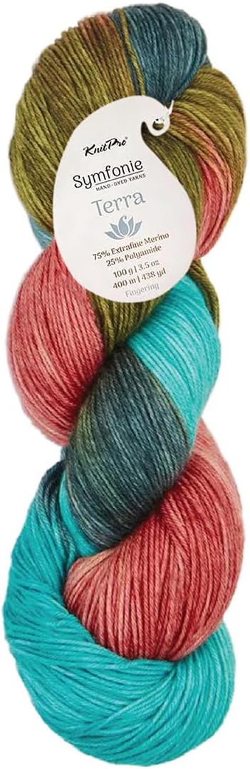 KnitPro Symfonie Fingering Weight Merino Wool Yarn 100g, Spring Blush