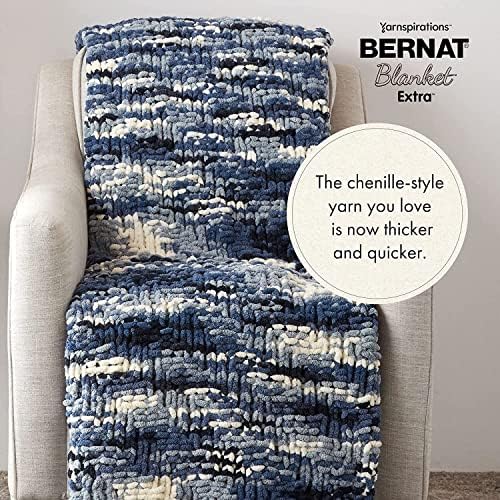Bernat Blanket Extra Thick Chunky Yarn for Crocheting, Vintage White