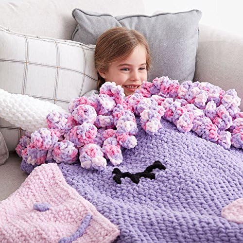 Bernat Baby Blanket Yarn for Crocheting Soft, Lilac