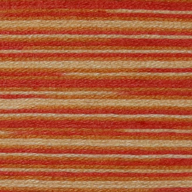 KCS Big skeins of 25 Meters Size 25 Color Variegated Cross Stitch Stranded Threads,6 skeins,4120